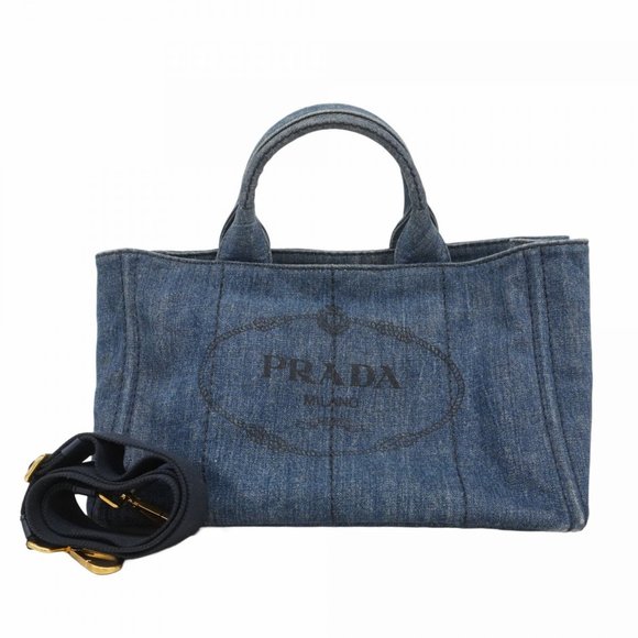 PRADA Blue Tote Bag - Picture 1 of 13
